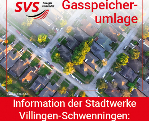 Information der Stadtwerke Villingen-Schwenningen: Gasspeicherumlage steigt zum 1. Juli 2024